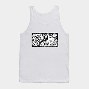 Doodle Funny Faces Tank Top